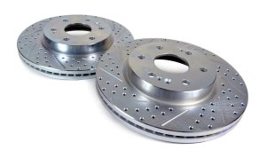 Cadillac Escalade ESV Brake Rotors (2) - Front - Baer Brakes - Slot & Drilled - Zinc-Plated - `21-`24